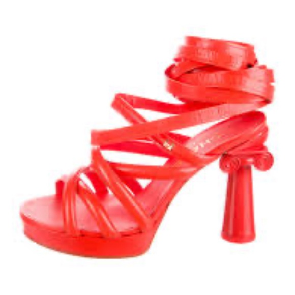 CHANEL PARTHENON GLADIATOR PLATFORM HEEL - Picture 1 of 6